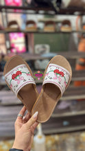 Cargar imagen en el visor de la galería, Fresita - Strawberry Coquette Mexican White Sandals
