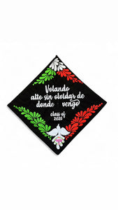 Volando Alto 2026 Embroidered graduation cap topper