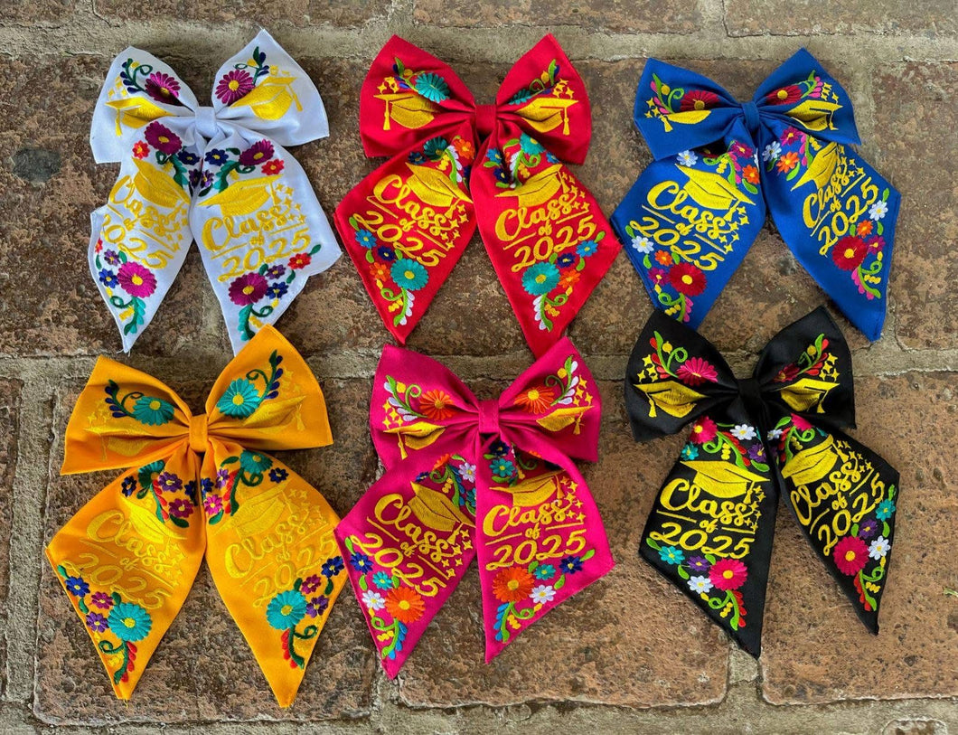 Embroidered Class of 25 Small Bows PREORDER