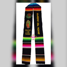 Cargar imagen en el visor de la galería, Eagle and Virgen Black Graduation stole IN STOCK
