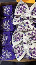 Cargar imagen en el visor de la galería, TCU Purple Embroidered Bow - Moño Morado

