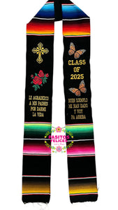 2025* Le Agradezco - Cross Graduation Stole IN STOCK