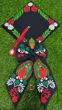 Cargar imagen en el visor de la galería, Mexico Virgen Embroidered graduation cap topper
