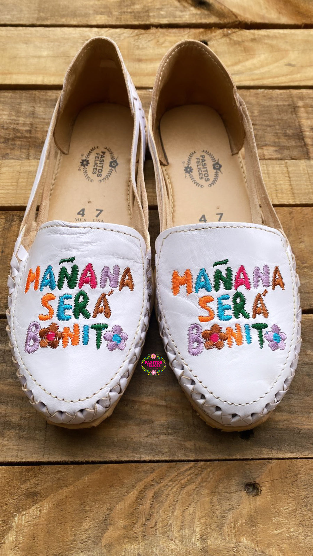 Mañana será bonito - Karol G Embroidered Flats