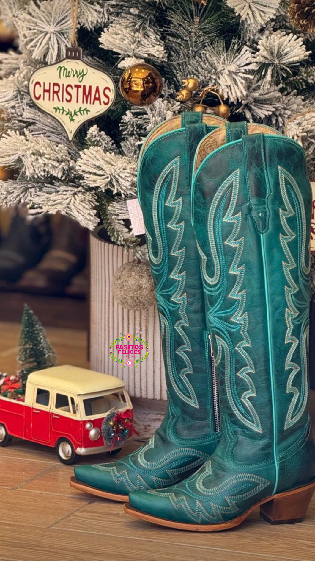 Olden Turquesa Botas - Leather Boots