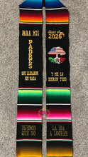 Cargar imagen en el visor de la galería, *2026* Llegaron sin nada - Black graduation stole Sarape Sash IN STOCK
