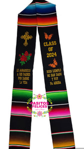 2025* Le Agradezco - Cross Graduation Stole PREORDER