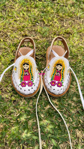 Virgencita White Lace Up PREORDER