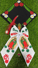 Cargar imagen en el visor de la galería, Mexico Virgen Embroidered graduation cap topper
