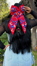 Cargar imagen en el visor de la galería, Rangers Red Embroidered Bow - Moño Rojo
