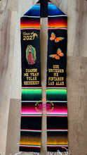 Cargar imagen en el visor de la galería, *2027* Alas - Wings Black Graduation stole Sarape Sash IN STOCK
