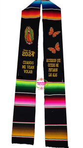 2025* Alas - Wings Black Graduation stole IN STOCK