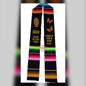 2025* Alas - Wings Black Graduation stole IN STOCK