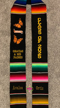 Cargar imagen en el visor de la galería, 2025* Michoacán Gracias a mis padres - Thanks to my parents Graduation stole Sarape Sash - IN STOCK
