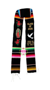 2025* Dove Virgen Black Graduation stole IN STOCK