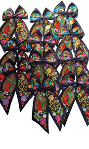 Black Moño - Embroidered Class of 25 Bows IN STOCK