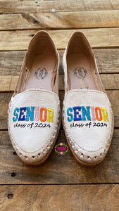 White Senior 2024 - Colorful Regular Flat