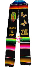 Cargar imagen en el visor de la galería, 2025 * Gracias a mis Padres Graduation Stole- Monarca and Virgen IN STOCK
