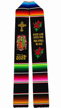 Cargar imagen en el visor de la galería, 2024 Aveces lloré - Cross Black Graduation stole IN STOCK
