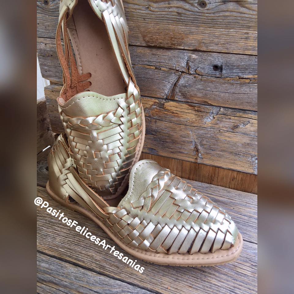 Gold - Braid Vegan Huaraches