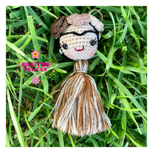 Brown mixed Frida Keychain - Preorder