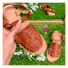 Cargar imagen en el visor de la galería, Azucena - Leather Open toed huaraches
