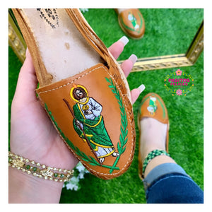 San Judas - St Jude Embroidered Flats