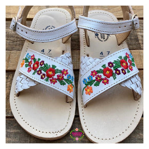 Yaritza- White Buckle WIDE