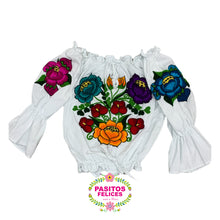 Cargar imagen en el visor de la galería, Floral sleeve off shoulder
